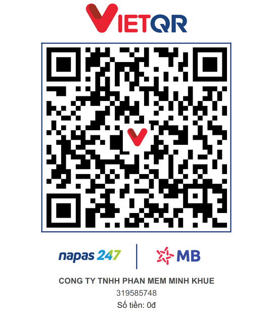 Mã QR thanh toán mẫu